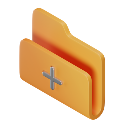 New, folder, iso, color icon