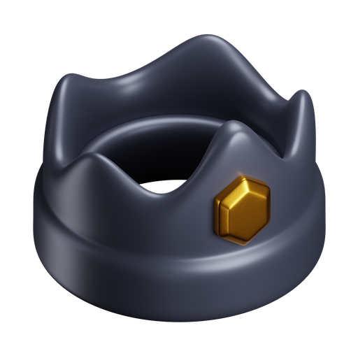 Crown, iso, premium icon
