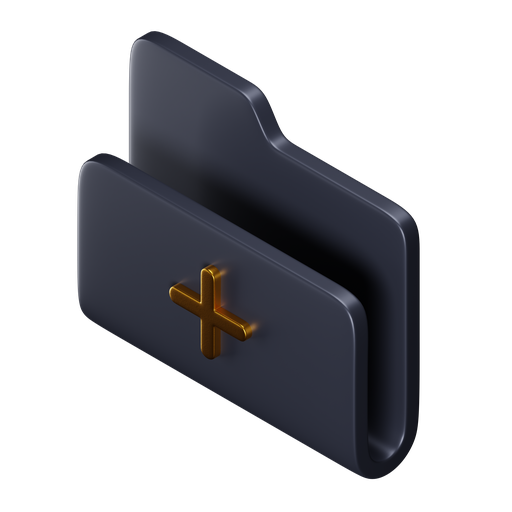 New, folder, iso, premium icon