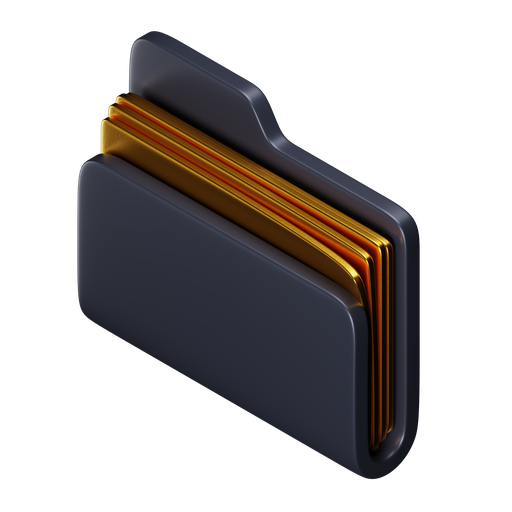 Folder, iso, premium icon