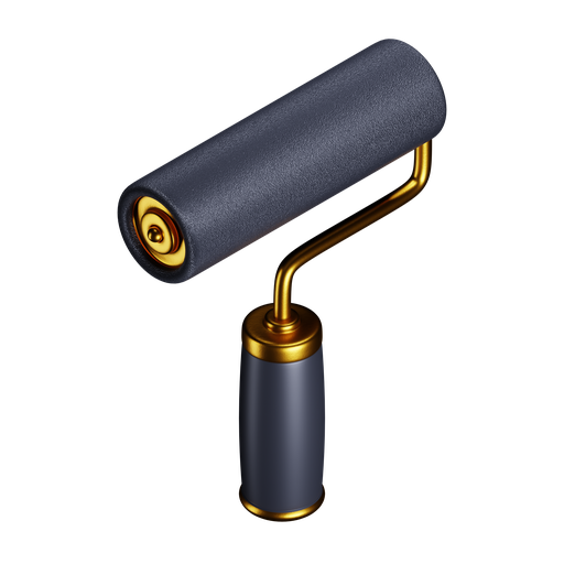 Roll, brush, iso, premium icon