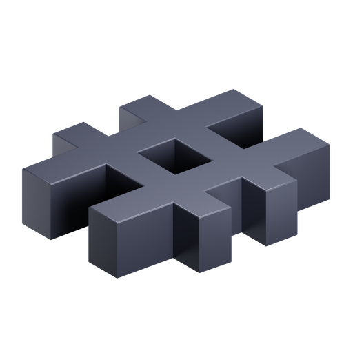 Hash, iso, premium icon