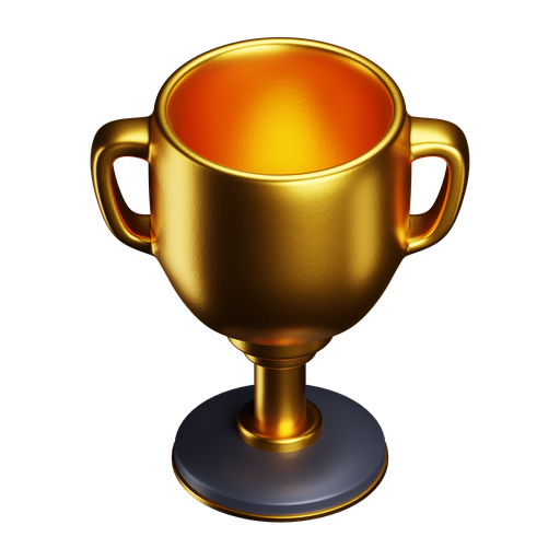Trophy, iso, premium icon