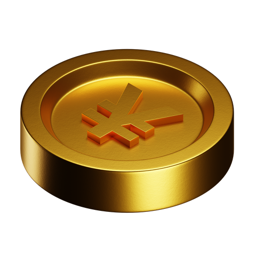 Yuan, iso, premium icon