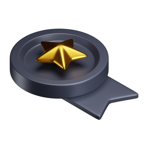 Medal, iso, premium icon