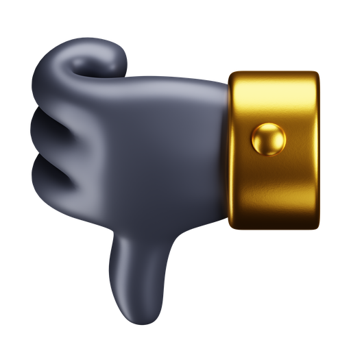 Thumb, down, iso, premium icon