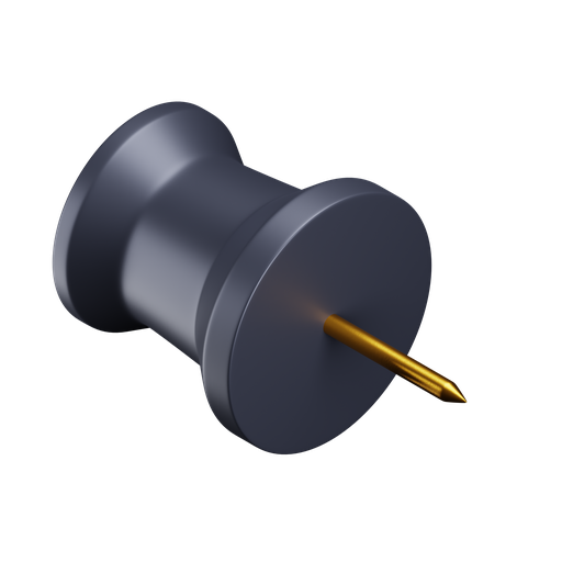 Pin, iso, premium icon