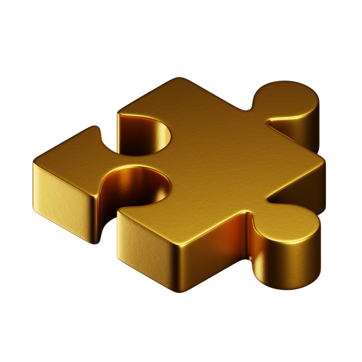 Puzzle, iso, premium icon