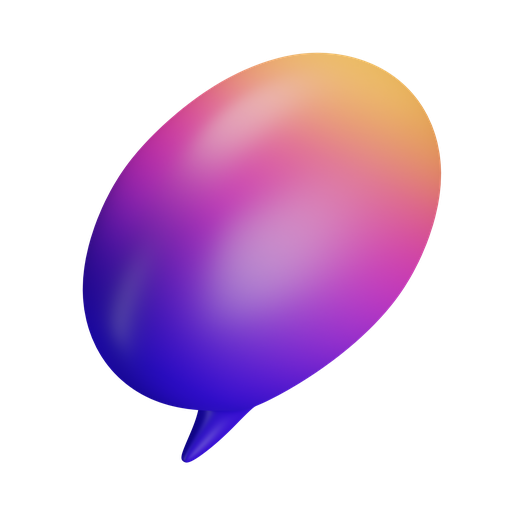 Chat, iso, gradient icon
