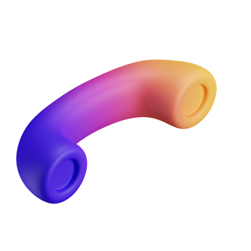 Phone, only, iso, gradient icon