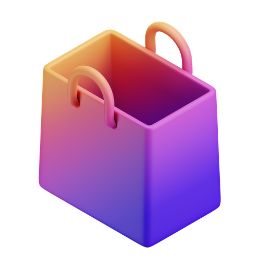 Bag, iso, gradient icon