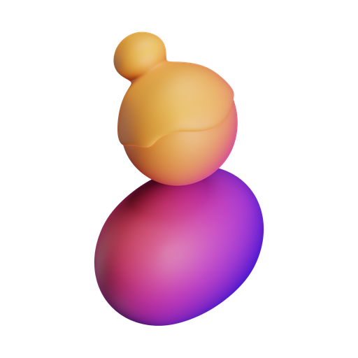 Girl, iso, gradient icon