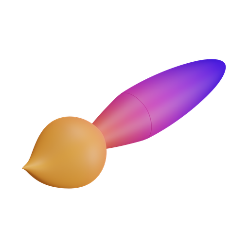 Paint, brush, iso, gradient icon