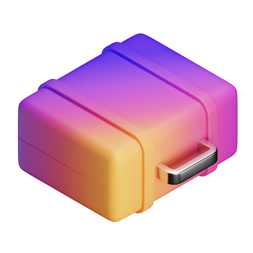 Travel, iso, gradient icon