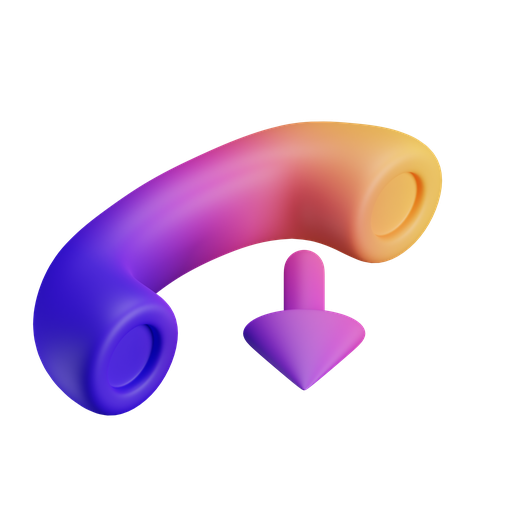 Phone, outgoing, iso, gradient icon