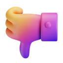 Thumb,Down,Iso,Gradient