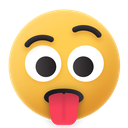 Emoji,Worried,Toungue,Out