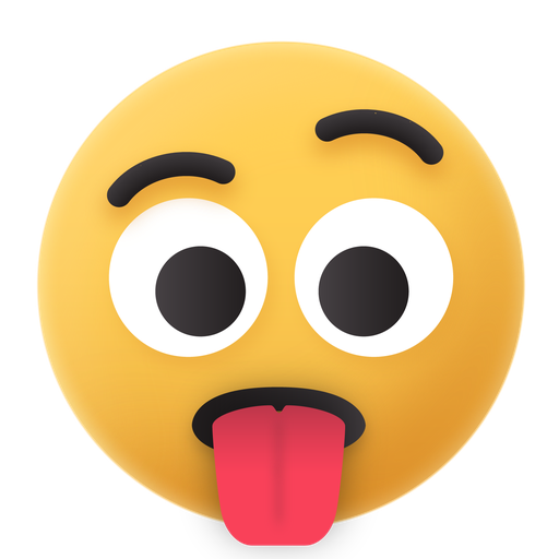 Emoji, worried, toungue, out icon