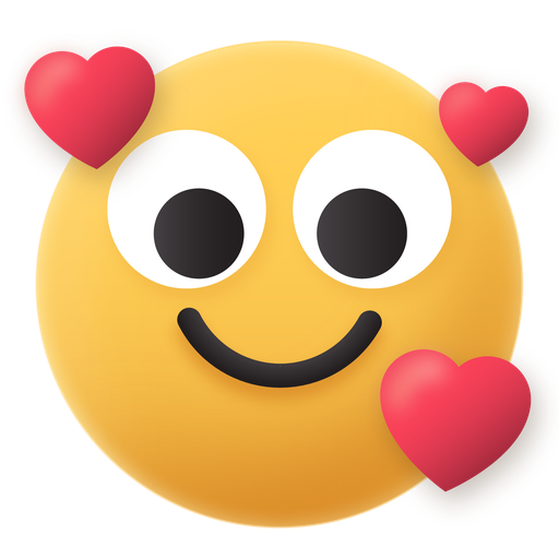 Emoji, love, happy icon