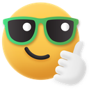 Emoji,Cool,Thumbs,Up,Sunglasses ok 