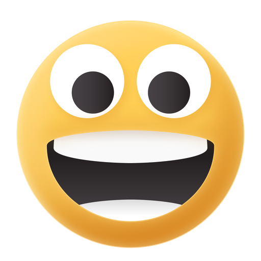 Emoji, big, smile, happy, smiling icon