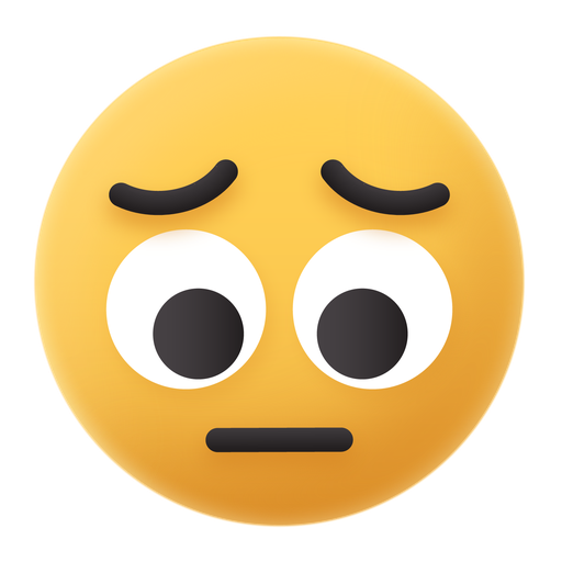 Emoji, sad, face, down, emoticon icon