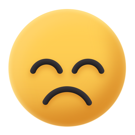 Emoji, sad, eyes, closed, face icon