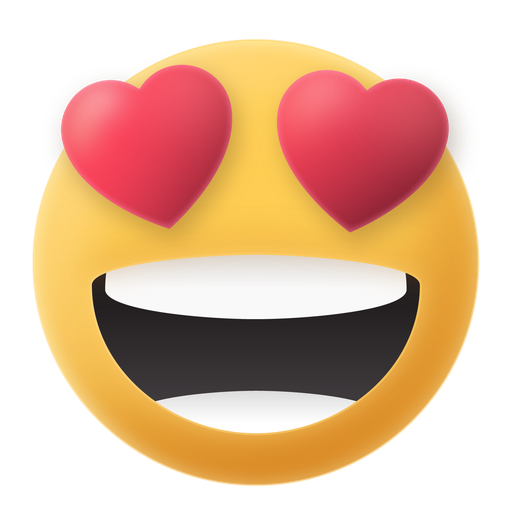 Emoji, love, eyes icon
