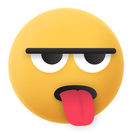 Emoji, frown, toungue, out icon