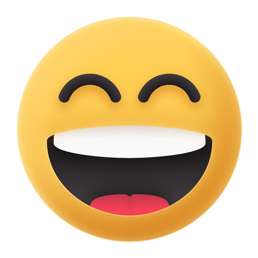 Emoji, happy, smile, laughing, emoticon icon