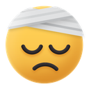 Emoji,Bandage,Head,Sad,Face ok 
