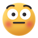 Emoji,Worried,Blushing