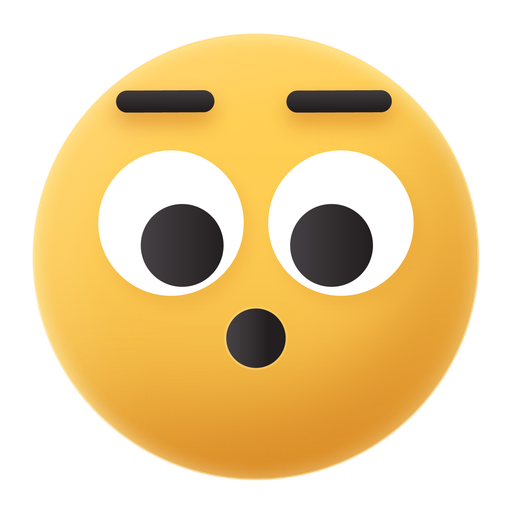 Emoji, somewhat, worried icon