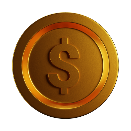 Dollar, front, premium icon