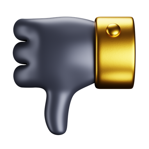 Thumb, down, front, premium icon