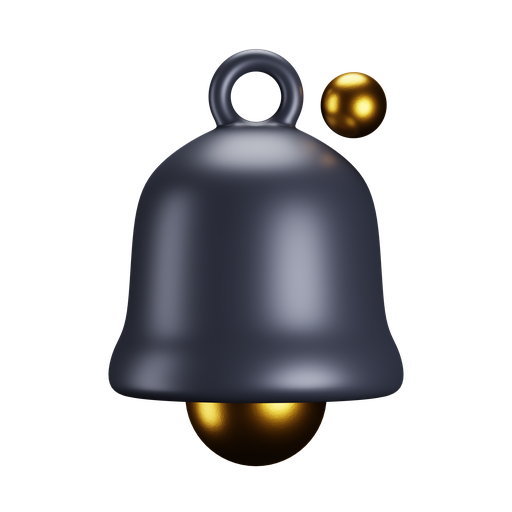 Bell, front, premium icon