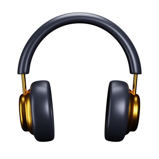 Headphone, front, premium icon