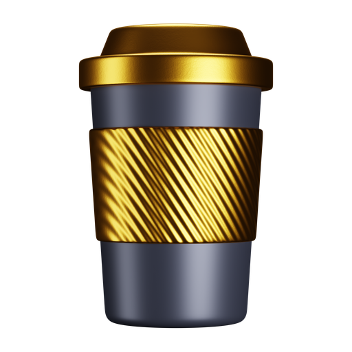 Takeaway, cup, front, premium icon