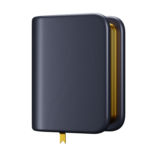 Notebook, front, premium icon