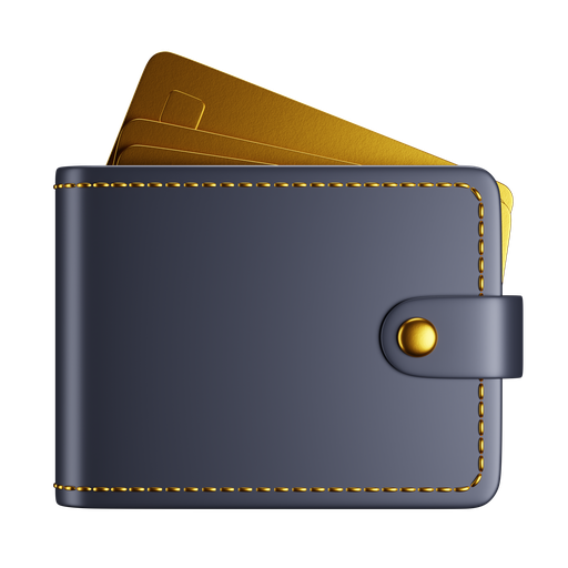 Wallet, front, premium icon