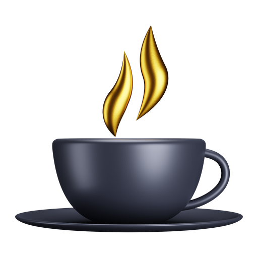 Tea, cup, front, premium icon