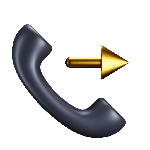 Phone, outgoing, front, premium icon