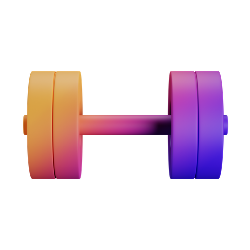 Gym, front, gradient icon
