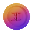 3d,Coin,Front,Gradient