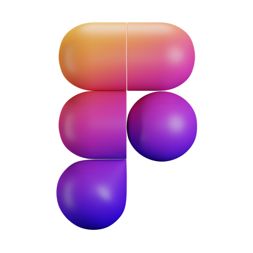 Figma, front, gradient icon