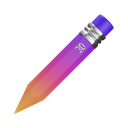 Pencil,Front,Gradient