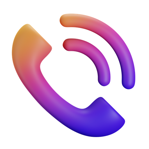 Phone, ringing, front, gradient icon