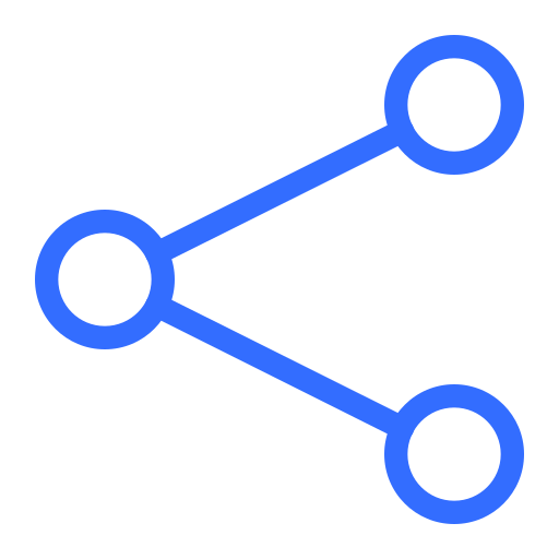 Share, network, connection, link icon