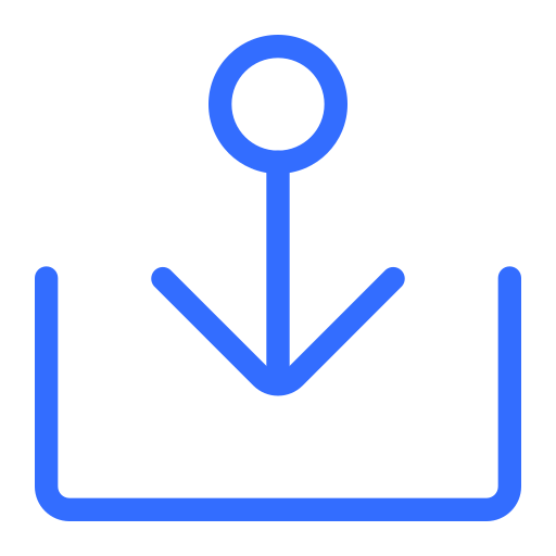 Download, arrow, down, direction, navigation icon