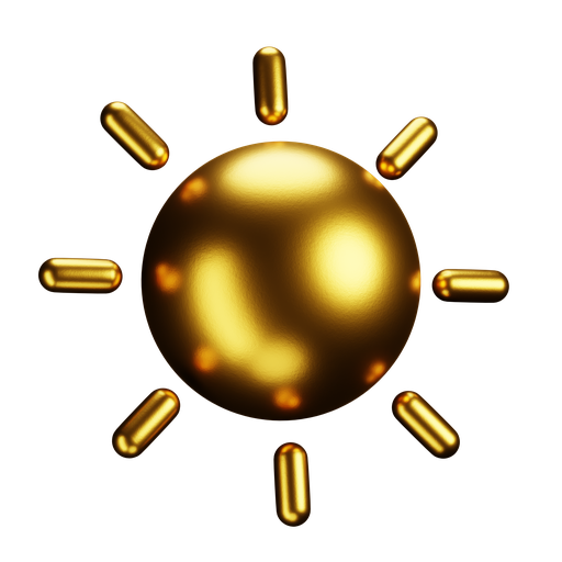 Sun, dynamic, premium icon